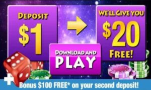deposit 1 USD and get 20 USD bonus at minimum deposit casinos