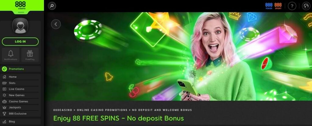888 casino no deposit bonus free spins