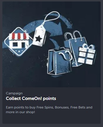 ComeOn points bonus