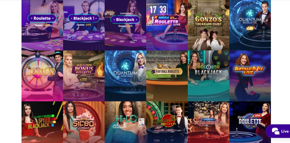 Crypto Casinos Live Games