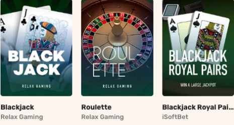 Rapid Casino Table Games