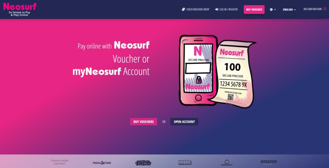 Neosurf Website 1