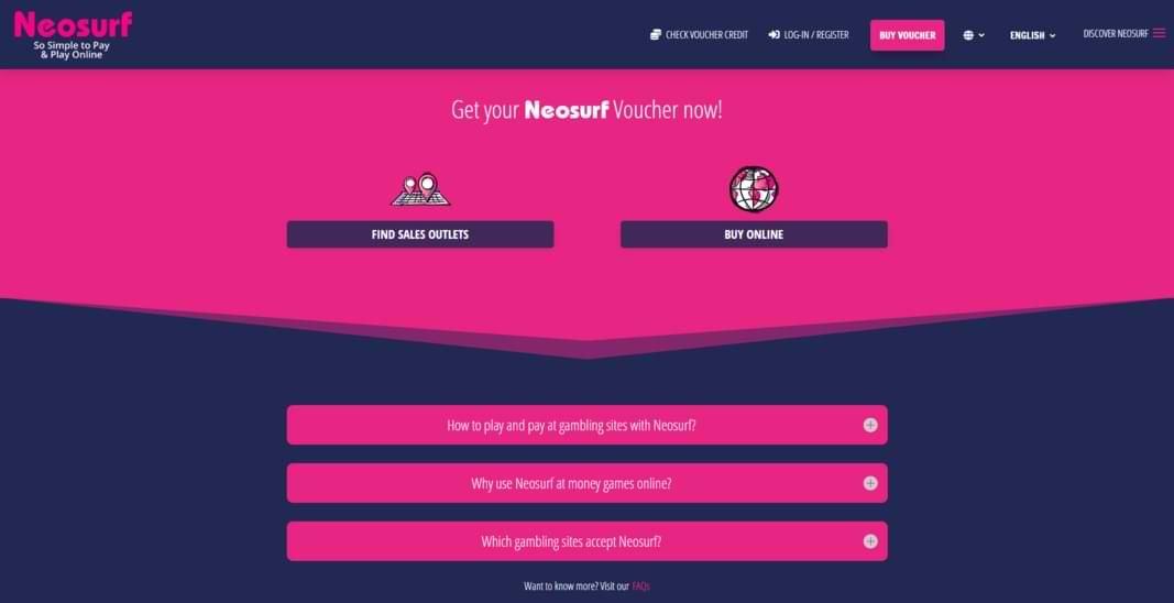 Neosurf Website 3